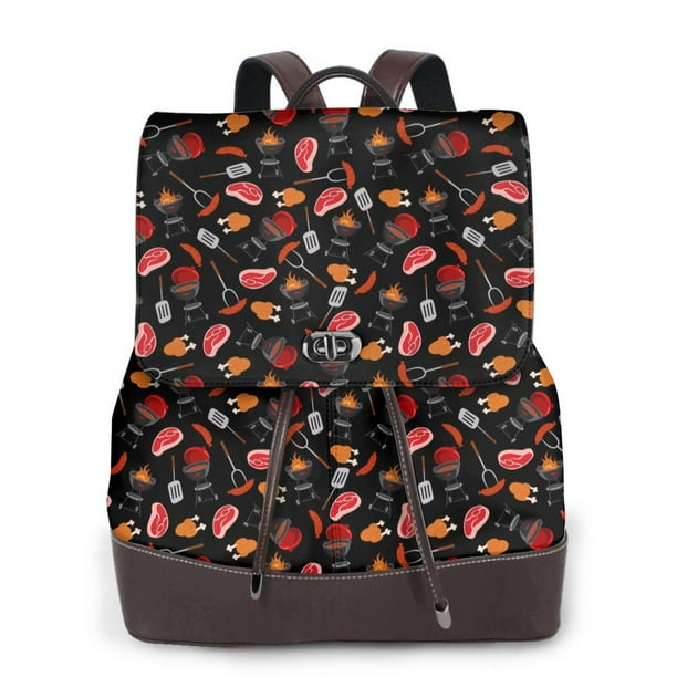 Balery BBQ Mochila de Cuero para Mujeres, Gran Capacidad, Bolsa de Viaje Multifuncional, Mochila de Cuero y Bolsa de Hombro para Mujeres