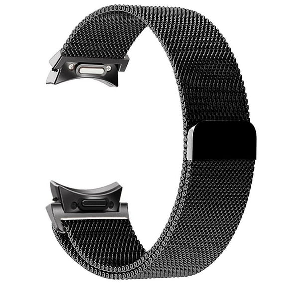 LEIXIUER No Gap Stainless Steel Metal Bands for Samsung Galaxy Watch 6/5/4 Band 40mm 44mm/Classic 47mm 43mm 46mm 42mm Samsung Galaxy watch 5 Pro 45mm Magnetic Loop Strap Milanese Loop Mesh band