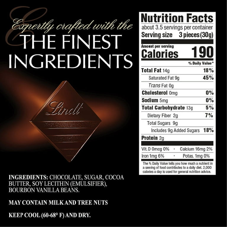  Lindt Excellence Chocolate, 90% Cocoa Chocolate Bars, 3.5 Oz,  Box Of 12 : Everything Else