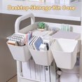 thumbnail image 2 of Hanging Organizer Storage Basket Waterproof Space-saving Strong Load Bearing Mini Hanging Plastic Desktop Storage Bin Case Kitchen Supplies, 2 of 6