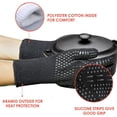 thumbnail image 3 of LNGOOR BBQ Gloves 1472°F Heat Resistant Fireproof Gloves, Kitchen Non-Slip Silicone Oven Mitt, Safe Hot Protection Extra Long Gloves for Grilling Cooking Barbecue Outdoor Camping (Single handed), 3 of 6