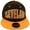 Brown/Orange, variant on Cleveland Crowned Lettering Men's Adjustable Snapback Baseball Caps (Brown/Orange)