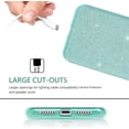 thumbnail image 5 of Compatible with Samsung Galaxy A14 5G Case with Screen Protector for Women Girls Glitter Shockproof Samsung A14 5G Phone Case Cute Slim 3 in 1 Protective Cases (Green), 5 of 13