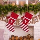 thumbnail image 1 of Christmas Large Letters Christmas Stockings Cute Striped Christmas Tree Pendant Holiday Decorations, 1 of 5