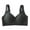 Black, variant on Jalioing Wireless Bra for Women Seamless Lightweight Everyday Bra Comfortable Push Up Adjustable Bralettes