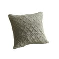 thumbnail image 2 of TerraHaven Plush Geometric 3D Pillow Cover, Soft Fuzzy Fabric, Removable Washable, 45x45cm, Decorative for Sofa Waist, 2 of 6