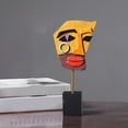 thumbnail image 4 of Escultura abstracta de cara de persona, adorno decorativo, estatua, obra de arte de mesa C, 4 of 8