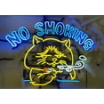thumbnail image 1 of Queen Sense 24"x20" No Smoking Cat Neon Sign Man Cave Handmade Neon Light 124NSC, 1 of 1