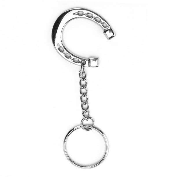 Llavero con punta de filete, llavero con forma de herradura, llavero con puntas de caballo para llaves de coche, tarjetas de Control de acceso