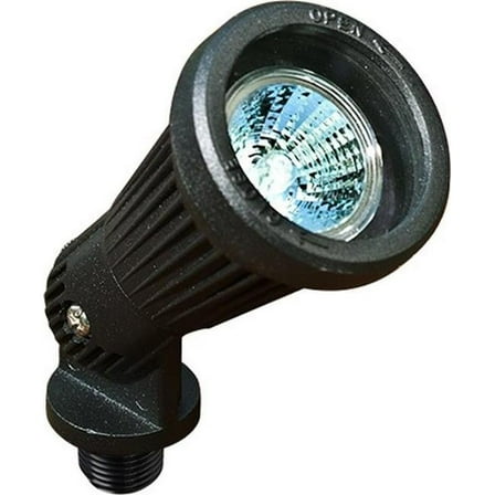 Dabmar Lighting LV200-L3-65K-B 12V 2-Pin LED 3W 65K Powder Coated Cast Aluminium Spot Light, Black