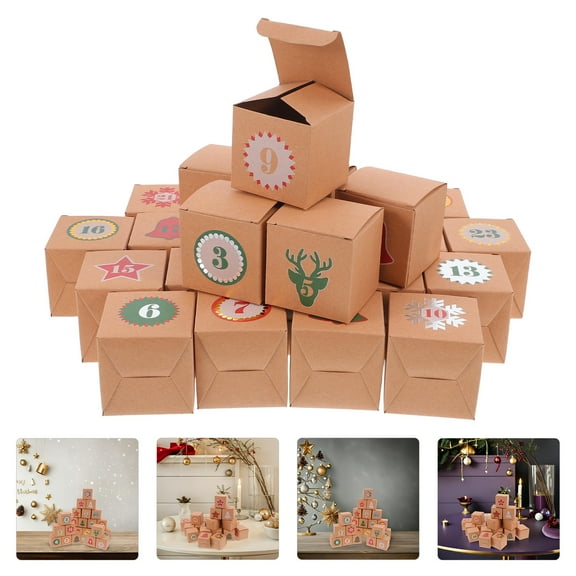 Toyvian Advent Calendar with Drawers Multi Paper 1 Set