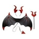 thumbnail image 5 of Conjunto de disfraces de Halloween Yinane Disfraz de diablo rojo 3 piezas, 5 of 8