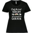 thumbnail image 3 of Inktastic Only the Best Nieces Get Promoted to Cousin Women's Plus Size T-Shirt, 3 of 5