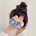 thumbnail image 3 of 4 Pcs Satin Hair Scrunchies Soft Elastic Hair Ties Set, 2 Pcs Rat Tail Comb for Women, 10 Pcs No Bend Hair Clips No Crease Hair Clips, Hair Accessories for Hairstyle Bangs Waves Makeup Application, 3 of 8
