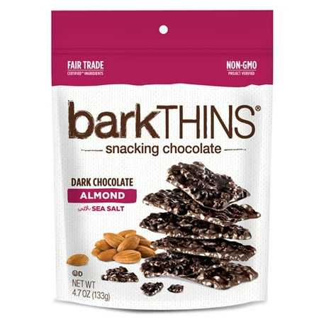 - Bark thins Dark Chocolate Almond with Sea Salt 4.75 Oz Pack of 3
