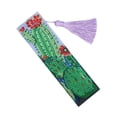 thumbnail image 3 of Yuarrent Marcapáginas con pintura de diamantes 5D DIY, decoración de borlas de cuero, marca de libro para el Día de San Valentín, graduación, Artesanía Suculento Yuarrent HA003279-01, 3 of 6
