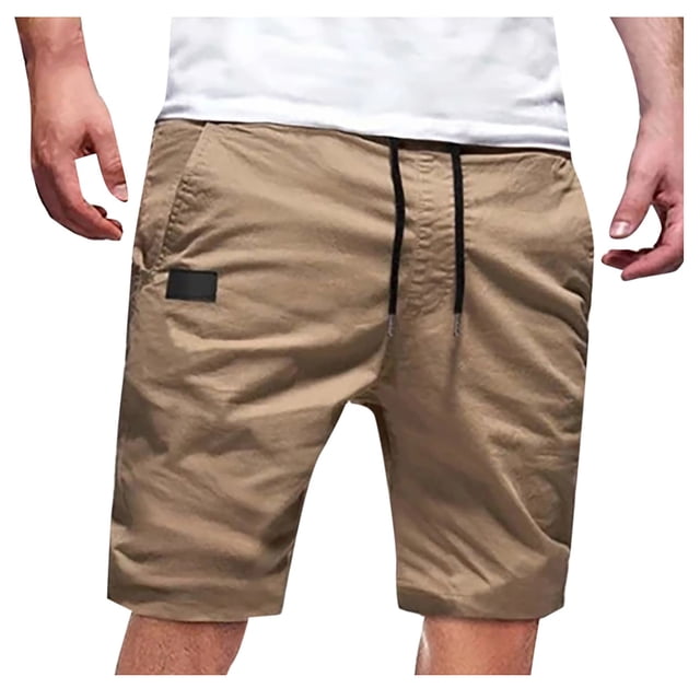 Mgmyaa Mens Casual Cargo Shorts Drawstring Classic Sport Cargo Stretch Shorts with Pockets