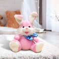 thumbnail image 1 of Animal de peluche con bunny de Pascua con orejas en movimiento. Fuerza de grabación de grabación de juguete de juguete de juguete de mascotas Rosa, 1 of 10