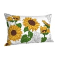 thumbnail image 2 of Disketp Pillow Covers Plump Sunflower And Sketch Pattern Throw Pillow Case Cushion Covers,Cushion For Bedroom,Couch,Home-20"X30", 2 of 9