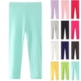 thumbnail image 4 of WNVMWI Little Girls Compression Leggings Childrens Stretch Slim Fit Yoga Pants Kids High Waist Tight Bottom 3 Years Light Purple, 4 of 4