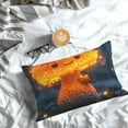 thumbnail image 5 of Pofeuu Glowing Mushroom In Forest Print Polyester Microfiber Plush Pillowcases, Super Soft and Cozy Pillow Case Covers with Envelop Closure（Pillow core not included）-14"x20", 5 of 6