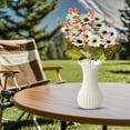 thumbnail image 5 of Artificial Flowers for Outdoor Indoor Garden Home Decoration, Faux Flower with Eucalyptus Leaves Fake Plants Greenery Boxwood Porch Patio, Mix Colors, 5 of 9