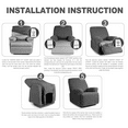 thumbnail image 5 of Northern Brothers Jacquard Stretch Recliner Slipcover – Pet-Friendly, Form-Fitting, 1-Seater, Khaki, 5 of 6