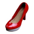 thumbnail image 2 of Escarpins de Mariage Miniatures à l'Échelle 1:6, Costume Cosplay à Talons Hauts pour Femme, Rouge A, 2 of 9