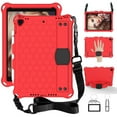 thumbnail image 1 of Étui pour ipad 5e / 6e / 7e / 8e / 9e / 10e Génération, Housse de Tablette EVA pour ipad 9e Génération, Étui pro air 2 3 4 5 pour Enfants, Rouge, ipad 11 Pouces, 1 of 6