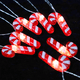 thumbnail image 4 of Cadena de luces con temática navideña, cadena de luces de bastón de caramelo, luces LED regulables con pilas para árbol de Navidad, decoración de la habitación del día de San Nicolás, adorno para, 4 of 5