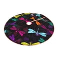 thumbnail image 2 of Bingfone Christmas Tree Skirt Mat Christmas Decoration Interior 48"-Colorful Dragonflies, 2 of 8