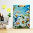 thumbnail image 5 of FMSHPON White Daisy Spring Flower Clipboard Hardboard Wood Nursing Clip Board and Pull for Standard A4 Letter 13x9 inches, 5 of 7