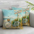 thumbnail image 3 of Orinice  Summer Beach Pillow Cover Tropical Sea Ocean Cushion Case Linen Blue Throw Pillow Case Summer Decorative Cushion Cover for Indoor Outdoor Couch Bed Sofa Home Decoration, 3 of 5