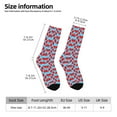 thumbnail image 2 of Bingfone Compression Socks for Women and Men Long Socks for Running Athletic Cycling Nurse- Cartoon Crabs, 2 of 6