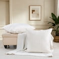 thumbnail image 6 of Home Soft Things Pleated Velvet 2 Piece Throw Pillow Cover Set - Gardenia - 26" x 26", 6 of 7