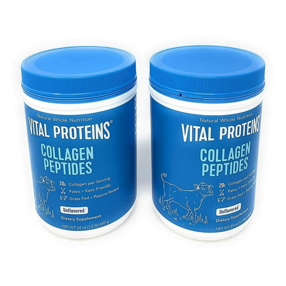 Vital Proteins Collagen Peptides Grass Fed Paleo Friendly 24 oz - 2 Pack