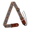 thumbnail image 1 of Correa de ukelele bordada con música, correas traseras universales para guitarra de concierto Marrón, 1 of 9
