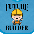 thumbnail image 4 of Inktastic Boys Future Builder Construction Boys Baby Bib, 4 of 4