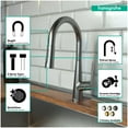 thumbnail image 4 of Hansgrohe Talis S HighArc Kitchen Faucet, 2-Spray Pull-Down, 1.75 GPM in Steel Optic, 4 of 6
