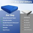 thumbnail image 5 of Full Size Mattress Moving Bag with Zipper & Strong Handles, Heavy Duty Mattress Storage Cover for Moving, Waterproof Protector, Blue, 5 of 9