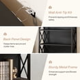 thumbnail image 7 of Finmind 71-inch Tall Bookshelf, 6-Tier Industrial Bookshelves and Bookcases, Freestanding Display Shelves for Living Room, Bedroom, All Black, 7 of 7