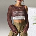 thumbnail image 6 of Swim Coverups for Women Pullover Beach Cropped Tops Boho Outfits for Women, 6 of 7