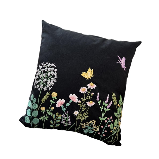 Embroidery Pillow Kits DIY Crafts Sewing Craft Sofa Unfinished for Beginners E