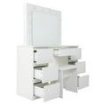 thumbnail image 6 of Jopath Large White Vanity Desk with Mirror and Light,Makeup Vanity Table with 7 Drawers for Bedrooms, 6 of 7