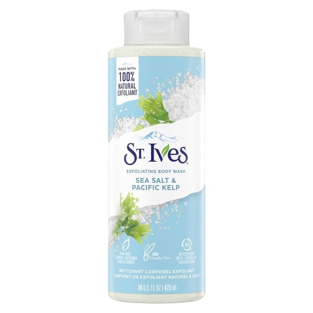 Body wash St. Ives purificante de sal de mar y algas del pacifico 473 ml