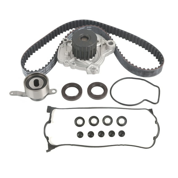 MOCA AUTOPARTS Timing Belt Kit with Water Pump Valve Cover Gasket Fit for 1996-1997 Honda del sol 1.6L & 1996-2000 Honda Civic 1.6L