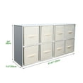 thumbnail image 4 of Baokaler 8 Cube Storage Organizer Cubby Storage 8 Cube bookshelf With Bins For Bedroom Livingroom White Cubby Storage for Home, White Finish, 4 of 8