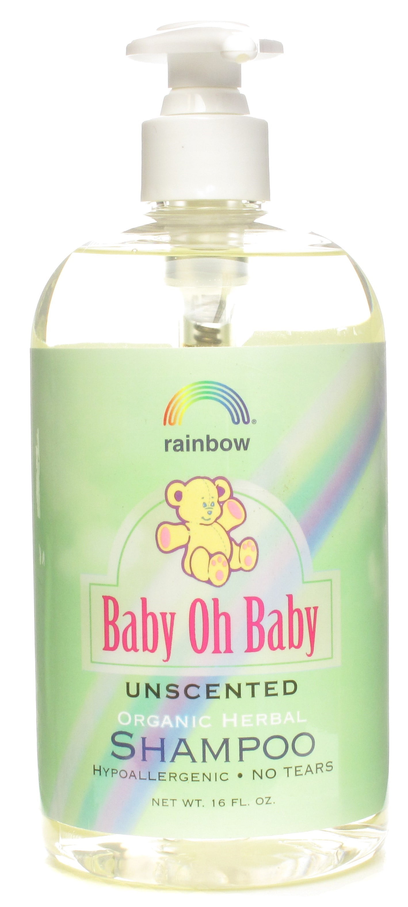 Rainbow Research Baby Oh Baby Organic Herbal Baby Shampoo, Unscented
