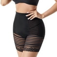 thumbnail image 3 of Defitshape Women's High Waist Trimmer Summer Mesh Breathable Thigh Butt Lifter Tummy Control Lace Hip Enhancer Shapewear Shorts Firm Compression Black Small, 3 of 5