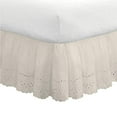 thumbnail image 2 of Fresh Ideas FRE30014IVOR02 Bed Skirt Ruffled Eyelet  Ivory - Full, 2 of 4
